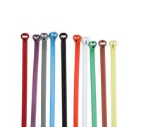 Thomas & Betts TY523M-CLRS - Bridas multicolor de 4 pulgadas, resistencia a la tracción de 18 libras, púas de acero inoxidable y posiciones de bloqueo infinitas, nailon resistente a la corrosión para