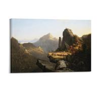 Thomas Cole Great Works of Art The Last of The Mohicans, Cora Kneeling at The Feet of Tamenund, póster de pared para dormitorio, decoración del hogar, lienzo para colgar, 30 x 45 cm