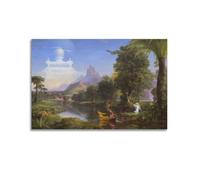 Thomās Cole Home - Lienzo decorativo para pared, diseño de The Voyagē of Life - Juventud de Thomās Cole Home, 60 x 90 cm