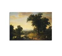 Thomas Cole - Póster de The Oxbow, pintura sobre lienzo, impresión de pergamino, para sala de estar, decoración de hogares, 20 x 30 cm