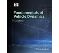 Thomas D. Gille Fundamentals of Vehicle Dynamics, (Tapa dura) (Importación USA)