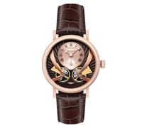 Thomas Earnhshaw - Reloj de hombre Beaufort Anatolia, automático y mecánico, con esfera marrón, analógico de estilo clásico y correa de cuero marrón, ES-8059-03