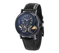 Thomas Earnhshaw - Reloj de hombre Beaufort Anatolia, automático y mecánico, con esfera negra, analógico de estilo clásico y correa de cuero negro, ES-8059-04