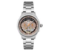 Thomas Earnshaw Baron ES-8187 - Reloj automático para hombre con correa de piel, 43 mm