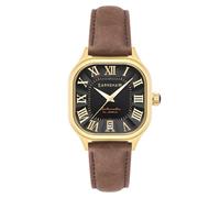 Thomas Earnshaw Reloj automático Coussin de 39 mm para hombre con correa de cuero ES-8284, dorado