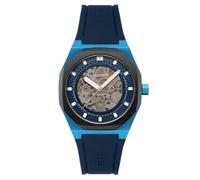 Thomas Earnshaw Reloj automático Discovery Drake Skeleton de 42 mm para hombre con correa de silicona ES-8295, Azul medianoche, 42.0mm, Drake Skeleton Automatic