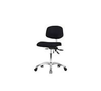 Thomas ECOM NCR-VDHCH-CR-T1-A0-CC-c8569 - Silla de escritorio de vinilo con base cromada e inclinación sin brazos, ruedas cromadas, burdeos