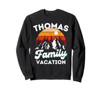Thomas Family Vacation Mountain Retro Reunión a juego Sudadera
