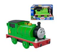 Thomas & Friends by Fisher-Price Gran Locomotora Parlante Percy | Tren de juguete con sonidos y frases, botón de acción incluida, JRW09