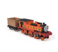 Thomas & Friends by Fisher-Price Locomotora Motorizada Nia | Tren de Juguete con Batería y Vagón, Personajes Clásicos de la Serie Ferroviaria, JLL49