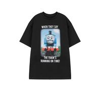 THOMAS & FRIENDS Camiseta para hombre Optons| Thomas 1945 Graphic Tee | Camiseta clásica de manga corta de dibujos animados | Ropa retro de cuello redondo | Thomas The Tank Engine Merchandise, Meme