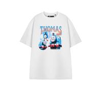 THOMAS & FRIENDS Camiseta para hombre Optons| Thomas 1945 Graphic Tee | Camiseta clásica de manga corta de dibujos animados | Ropa retro de cuello redondo | Thomas The Tank Engine Merchandise,