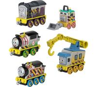 Thomas & Friends Diecast Vehicle Conjunto de la tripulacin de construccin 5 Motores de tren de juguete de empuje para nios en edad preescolar de m