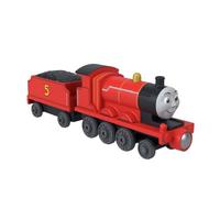 Thomas & Friends Fisher-Price Deluxe James Push-Along Engine | Tren metálico para preescolares con personaje clásico y conectores magnéticos, JLB65