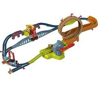 Thomas & Friends Fisher-Price Launch & Loop Maintenance - Juego de Tren y Pista de Juguete para Patio con Motor Thomas motorizado para Edades de 3 años en adelante