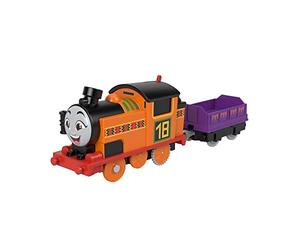 Thomas & Friends Fisher-Price Nia - Tren motorizado de Juguete, Motor a batería con Coche de Carga para niños preescolares a Partir de 3 años, HDY63