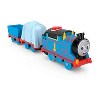Thomas & Friends HWH17 - Tren de juguete motorizado que habla con sonidos y frases de carga para niños a partir de 3 años, versión en inglés del Reino Unido, HWH17