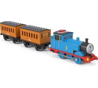 Thomas & Friends JDF25 - Tren de Juguete, Locomotora parlante motorizada y Coche de Carga/Tender con Thomas Classic Series y Todos los Motores Van