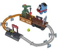 THOMAS & FRIENDS - Playset Thomas Transformable 2 en 1, Tren de Empuje y Pista con grúa Funcional, Juguete para niños de 3 + años, GXH08