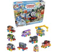Thomas & Friends Toy Trains - Juego de juguetes de Thomas 7 días de sorpresas, vehículos fundidos a presión de 10 piezas con carga para niños a partir de 3 años (exclusivo de Amazon)