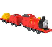 Thomas & Friends - Tren de juguete motorizado que habla James con motor a batería con sonidos y frases para jugar a simular, niños preescolares a partir de 3 años