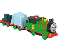 Thomas & Friends - Tren de Juguete motorizado Que Habla Percy con Motor a batería con Sonidos y Frases para Jugar a Simular, niños preescolares a Partir de 3 años