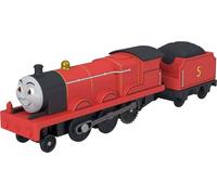 Thomas & Friends Tren motorizado, Locomotora de James a Pilas con ténder, Personajes clásicos de la Serie de Trenes, JLL51