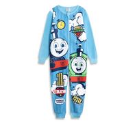 Thomas & Friends Tutina con cerniera Azzurra per Ragazzi | Pigiama a Maniche Lunghe con Thomas The Tank Engine e Percy | Merchandising di