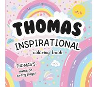 Thomas Inspirational Coloring Book: Personalized Just for Thomas - Thomas's Name Appears on Every Coloring Page