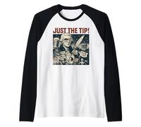 Thomas Jefferson Funny 4 de Julio Just The Tip Camiseta Manga Raglan