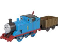 Thomas JGF93 - Locomotora y vagón de mercancías de Metal motorizado con alimentación a Pilas, Personaje de la Serie Classica, Juguete para niños, 3+ años