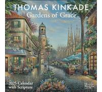 Thomas Kinkade Gardens of Grace with Scripture 2025 Wall Calendar