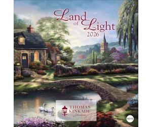 Thomas Kinkade: Land of Light Broschurkalender 2026: Kunstvoller Wandkalender mit idyllischen Gemälden. Einzigartiger Kunstkalender mit Bildern von ... . 29,5 x 30 cm, ausgeklappt 29,5 x 60 cm