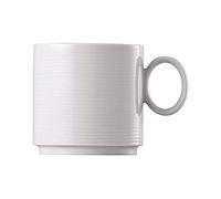 Thomas Loft - Set de 6 Tazas con asa, pequeñas apilables, 0,33 l, Color Blanco
