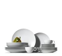 Thomas Loft - Vajilla de porcelana de 16 piezas color blanco