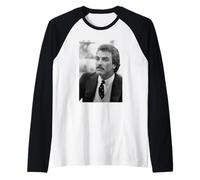 Thomas Magnum P.I. Actor Tom Selleck 1985 Camiseta Manga Raglan