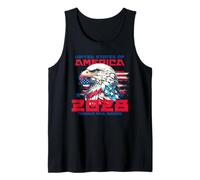 Thomas Massie Election 2028 President USA Flag Bald Eagle Camiseta sin Mangas