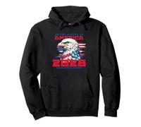 Thomas Massie Election 2028 President USA Flag Bald Eagle Sudadera con Capucha