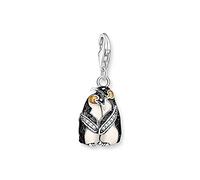 THOMAS SABO 1909-691-7 - Colgante de plata de ley 925 con forma de pingüino emperador (18 x 10 mm), talla única, Plata esterlina, Circonita cúbica