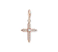 THOMAS SABO Colgante Cruz Oro Rosa 1913-416-14, talla única, Plata esterlina, Circonita cúbica