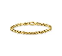 THOMAS SABO A2005-413-39-L18 - Pulsera unisex de plata de ley 925 chapada en oro amarillo 750, longitud de 18 cm, 18 cm, Plata de ley, No es una piedra preciosa