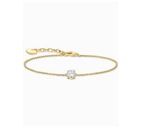 Thomas Sabo A2156-414-14-L19V Pulsera chapada en oro con circonita blanca