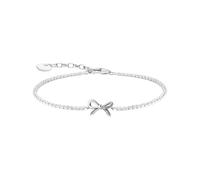 Thomas Sabo A2172-643-14-L19V - Pulsera de lazo con piedras blancas (plata 925 reciclada)