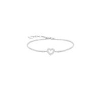 Thomas Sabo A2177-051-14-L19V Pulsera tenis de plata corazón con piedras blancas