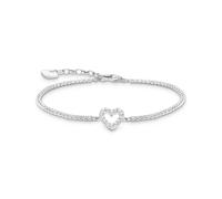 THOMAS SABO A2177-051-14-L19V - Pulsera de tenis con piedras (plata de ley 925), diseño de corazón