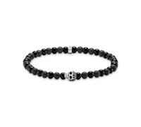 Thomas Sabo A2185-705-11-L19 - Pulsera con talismán (plata 925, 19 cm), diseño de calavera