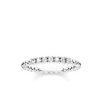 Thomas Sabo Anillo bolas con piedras blancas plata de ley 925 TR2323-051-14-54