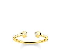 Thomas Sabo Anillo bolas con piedras plata chapada en oro TR2319-414-14-50