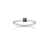 Thomas Sabo Anillo con piedra azul plata de ley 925 TR2395-699-32-52