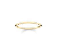 THOMAS SABO Anillo para Mujer Chapado en Oro TR2123-413-12, 56, Metal Precioso, sin Gema